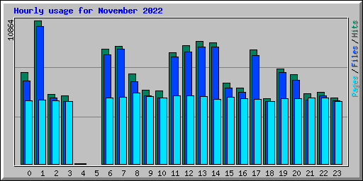 Hourly usage for November 2022